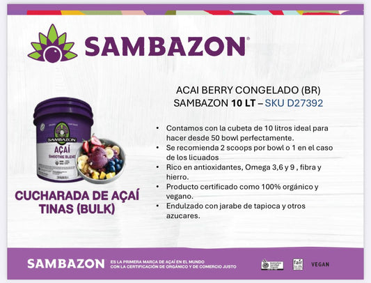ACAI BERRY CONGELADO (BR) SAMBAZON