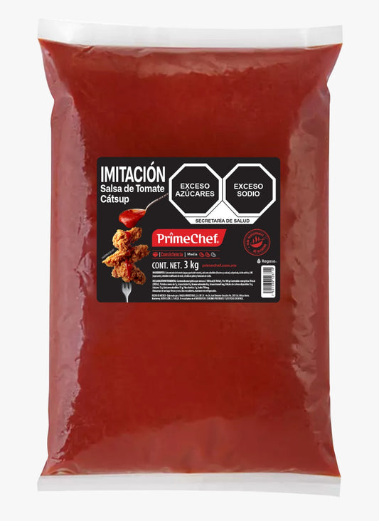 Caja con 4 piezas - Salsa de tomate cátsup primechef