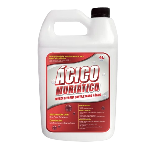 ÀCIDO MURIÀTICO 4 LITROS