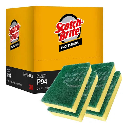 Fibra Verde Con Esponja Scotch-Brite