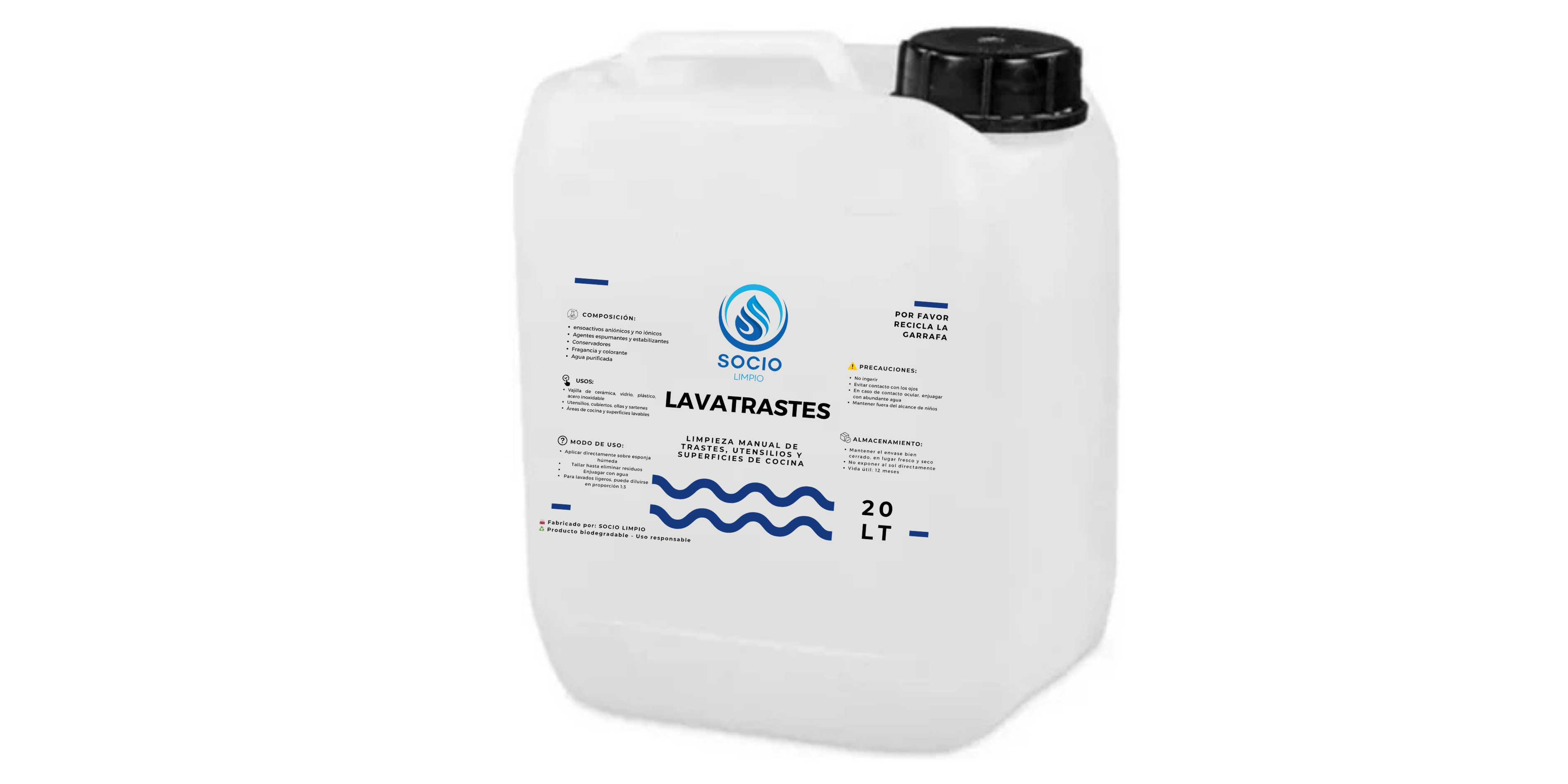 Detergente Lavatrates 20 litros