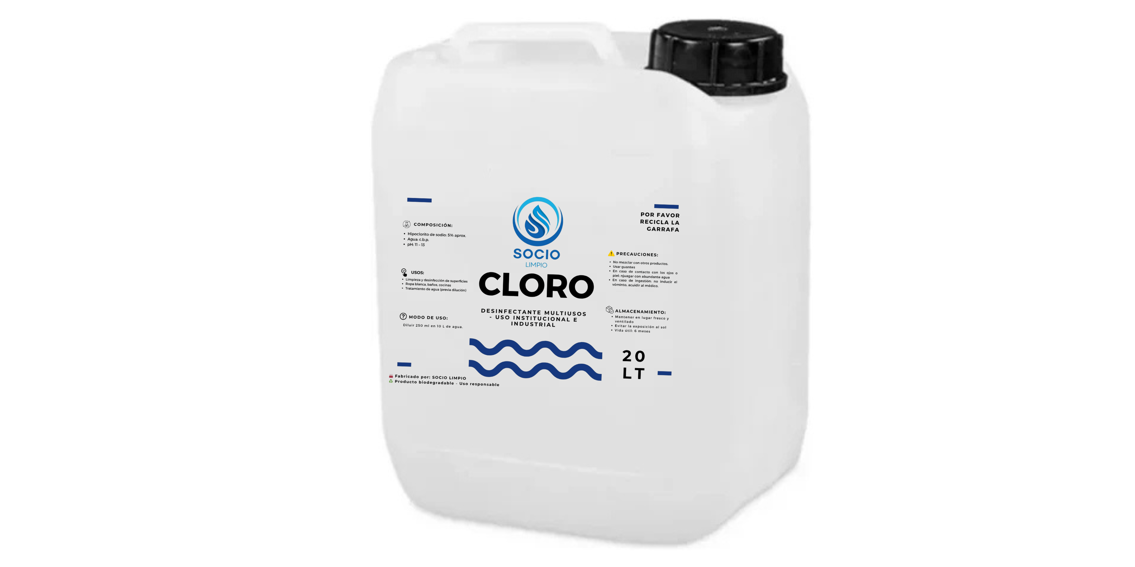 Cloro 20 litros