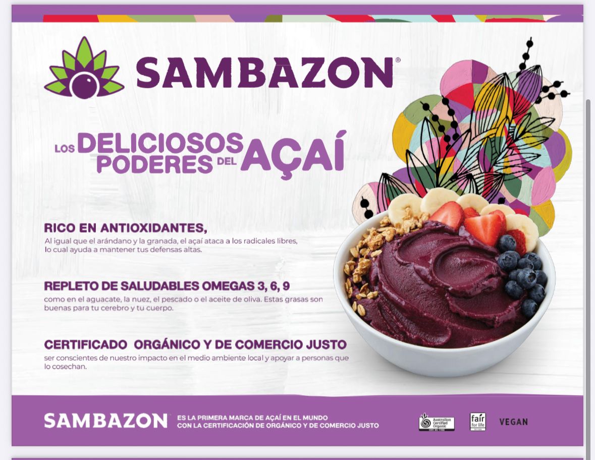 ACAI CONG (BR) POUCH SAMBAZON (contiene azucar)